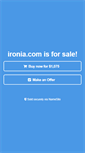 Mobile Screenshot of ironia.com